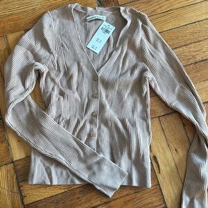 Abercrombie Brown Cardigan NWT